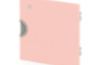 Cubo doors with lock. Low. Pale pink