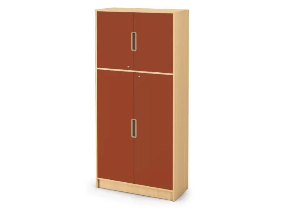 Tall Cabinet 92 with doors and lock - Type A - Brick