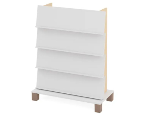 Double-sided bookcase 1. White. Fresh Collection