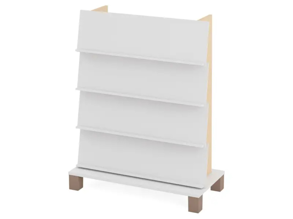 Double-sided bookcase 1. White. Fresh Collection