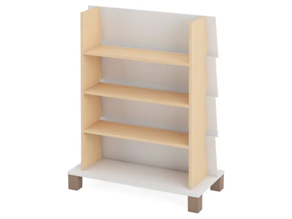 Double-sided bookcase 1. White. Fresh Collection