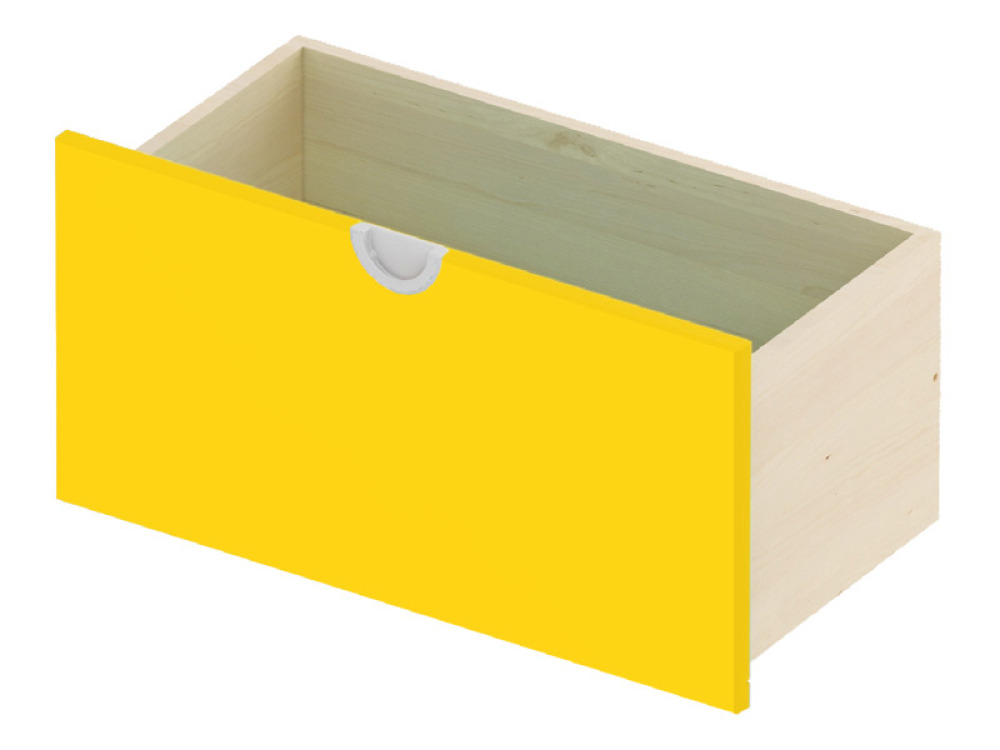 Cubo ACCESSORIES SHELVES AND DRAWERS orange wide tall 1 pc.