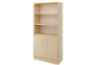PRIMA FEATURES Unit with shelves and wooden doors birch
