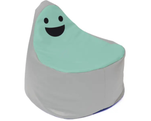 Funny face grey-mint. Seating cushion