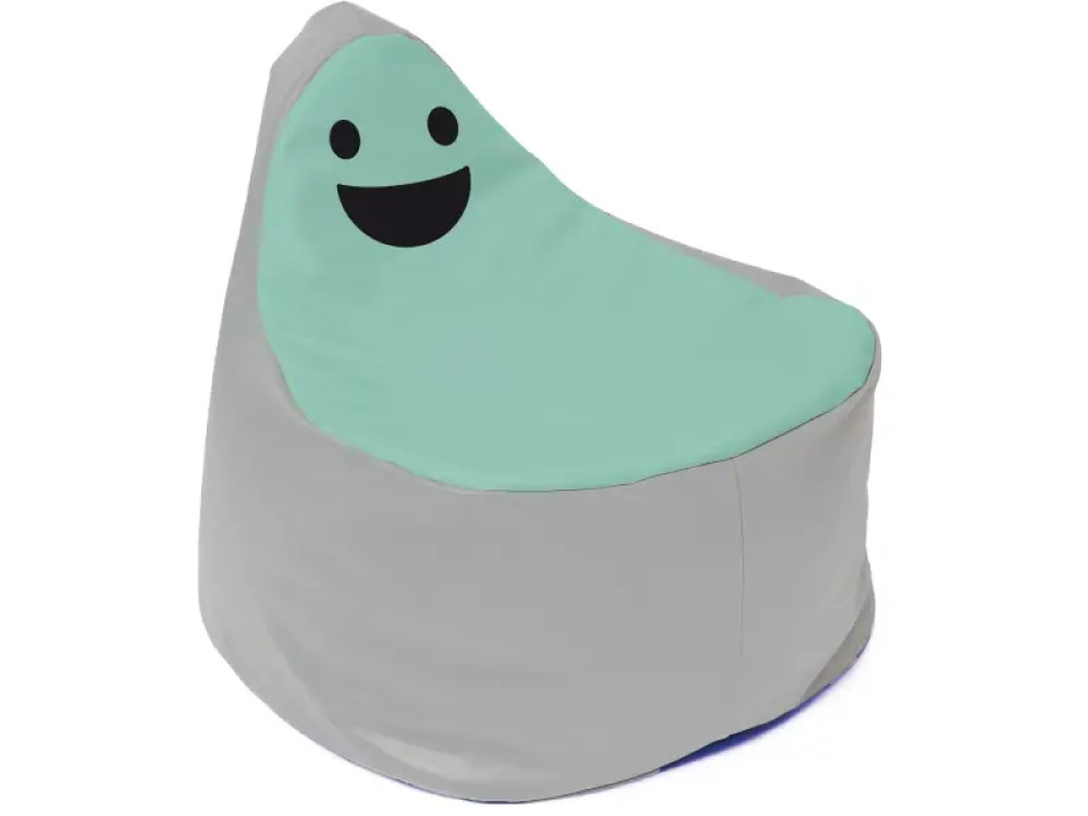 Funny face grey-mint. Seating cushion
