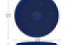 Wiggle Seat Big Sensory Cushion Blue 33cm