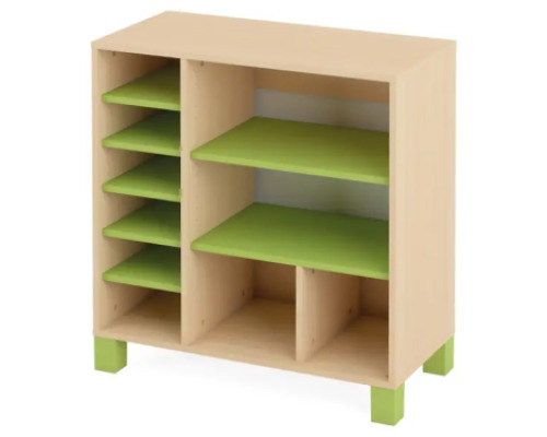 Large cabinet with shelves. Green. Fresh Collection