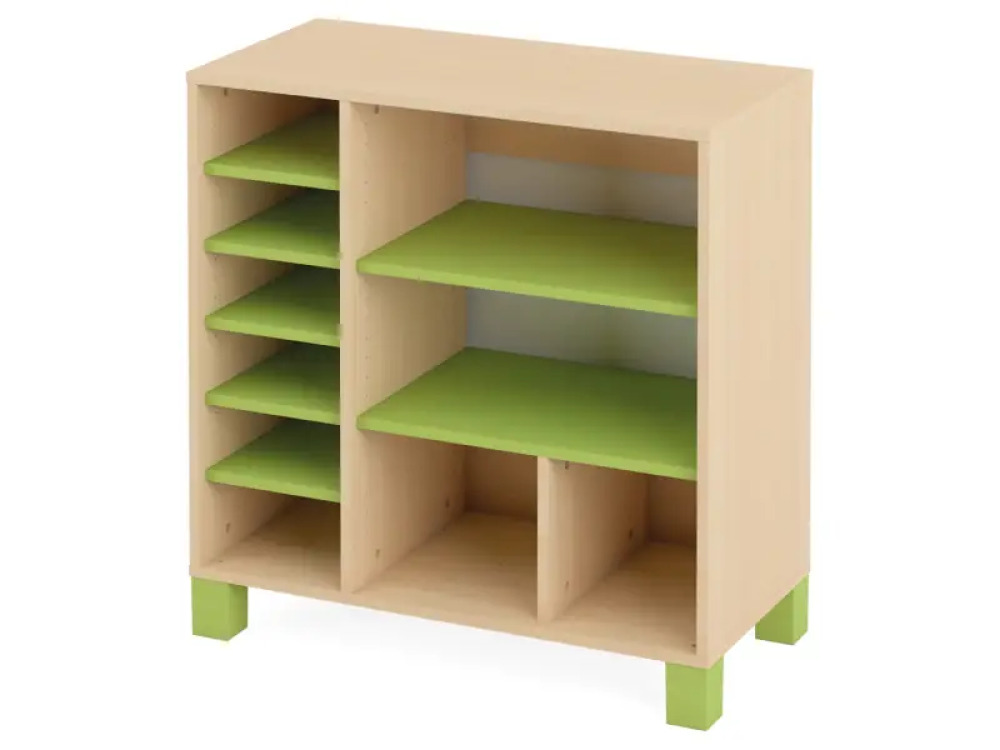 Large cabinet with shelves. Green. Fresh Collection