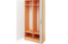Prima. Large wardrobe, white, beech