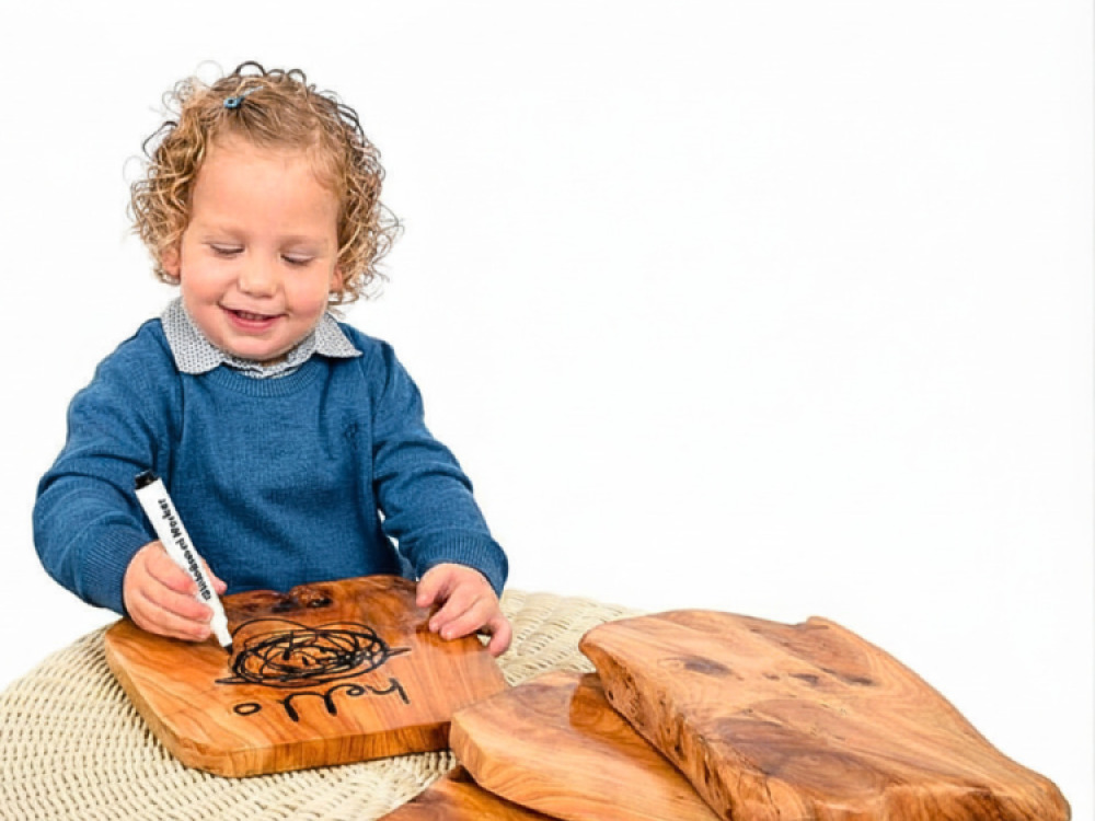Natural wooden writing board – Set of 3