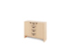Storage Unit L with shelves and doors + deep wooden trays - Eko