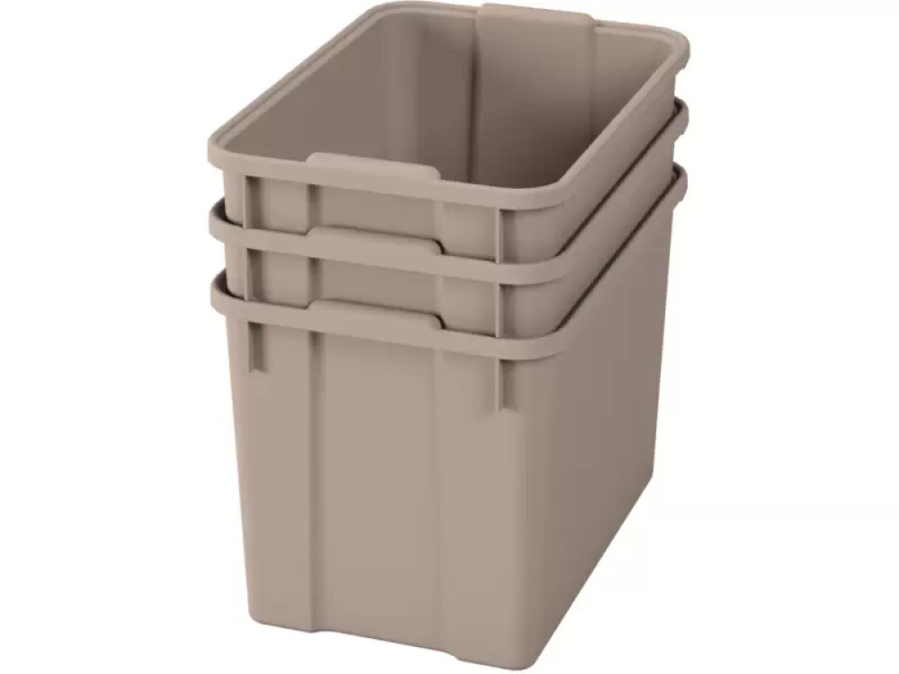 Extra large plastics containters - eco baige - 03