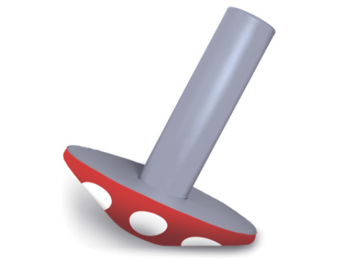 Hat with leg. Balancing foam set
