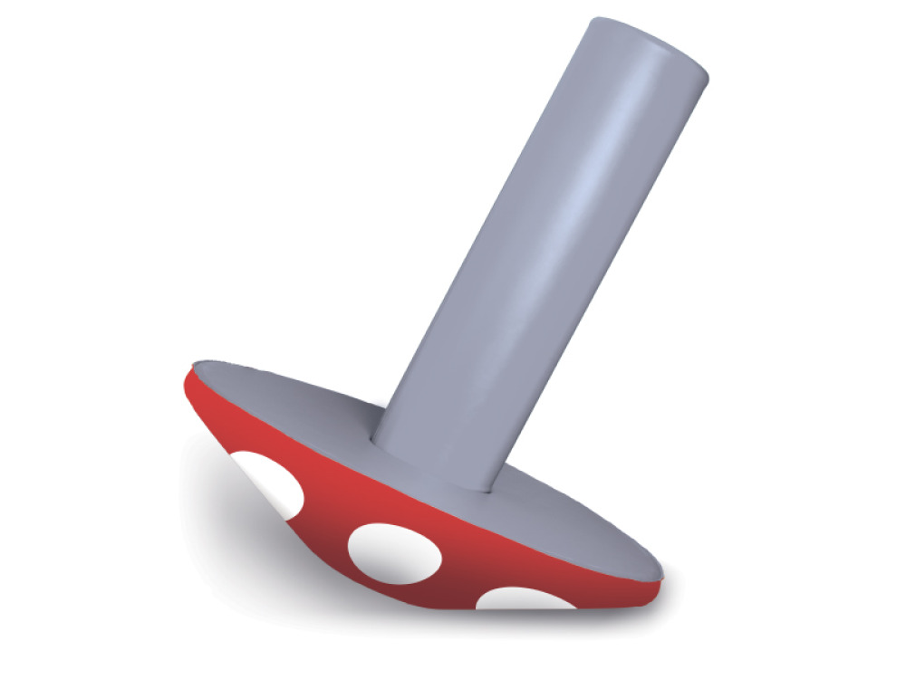 Hat with leg. Balancing foam set