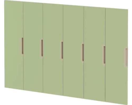 Doors with handle for cloakroom Vita 5 - Avocado
