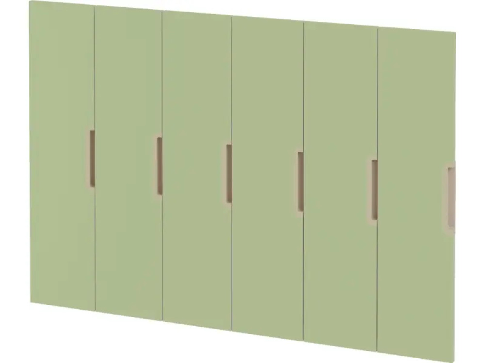 Doors with handle for cloakroom Vita 5 - Avocado