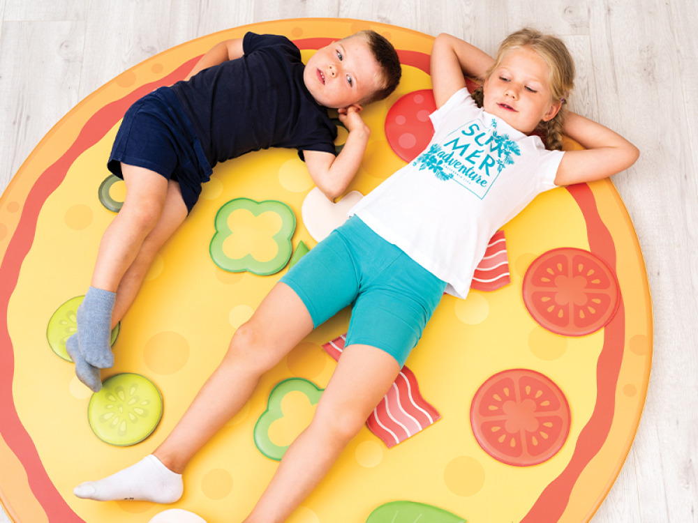 Pizza. Sensory mat