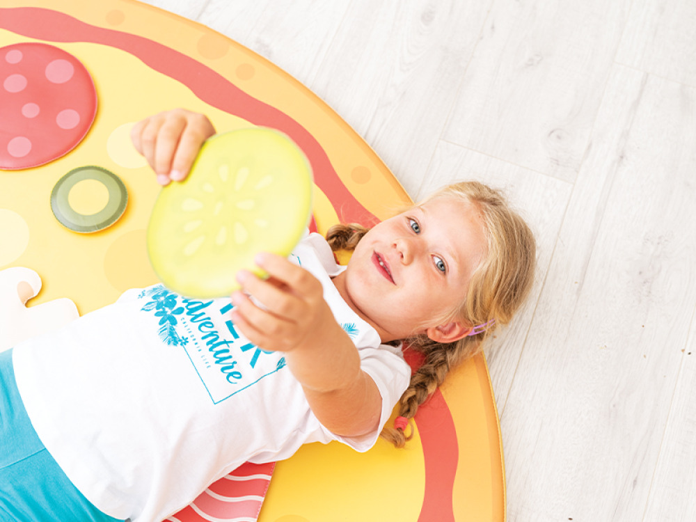 Pizza. Sensory mat