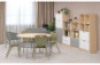 Cubo ACCESSORIES SHELVES AND DRAWERS grey wide low 2 pcs.