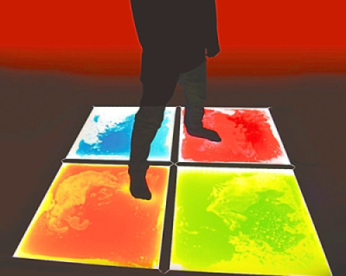 Light Up Sensory Floor Tile Kit (4 Tiles and 1 Adaptor) New Style