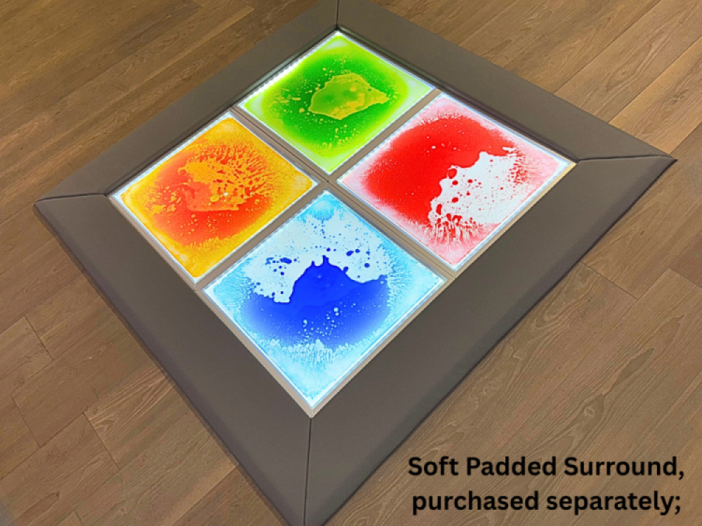 Light Up Sensory Floor Tile Kit (4 Tiles and 1 Adaptor) New Style