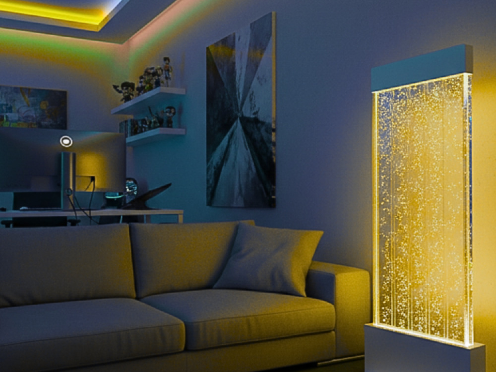 Free Standing Bubble Wall, White