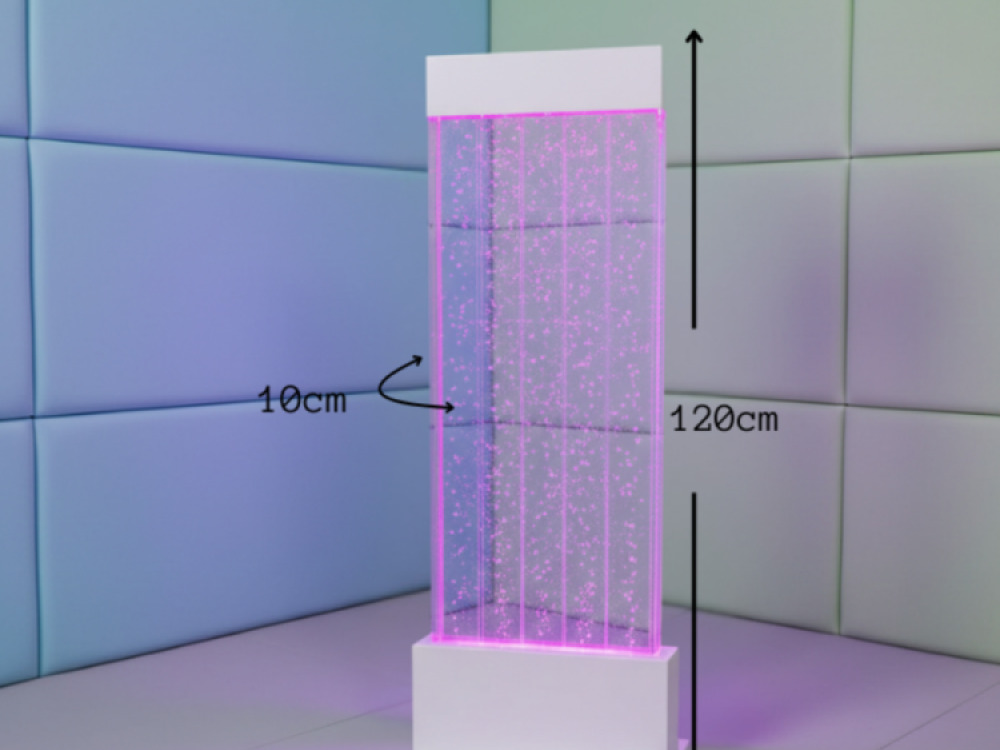 Free Standing Bubble Wall, White