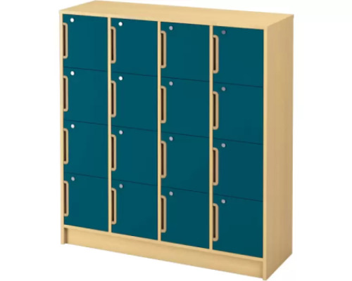 Storage Unit 122 with doors and lock - Emerald blue