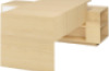 Headmaster s desk with raised table top and drawers - birch and white. Exclusive