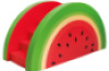 Watermelon. Foam obstacle course with slide