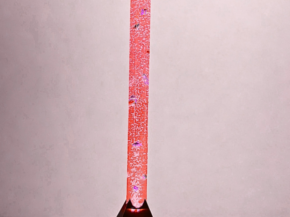 Bubble Tube 120cm with Remote (Round with Black Square Base)