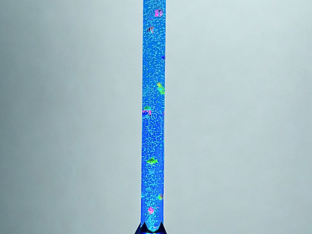 Bubble Tube 120cm with Remote (Round with Black Square Base)