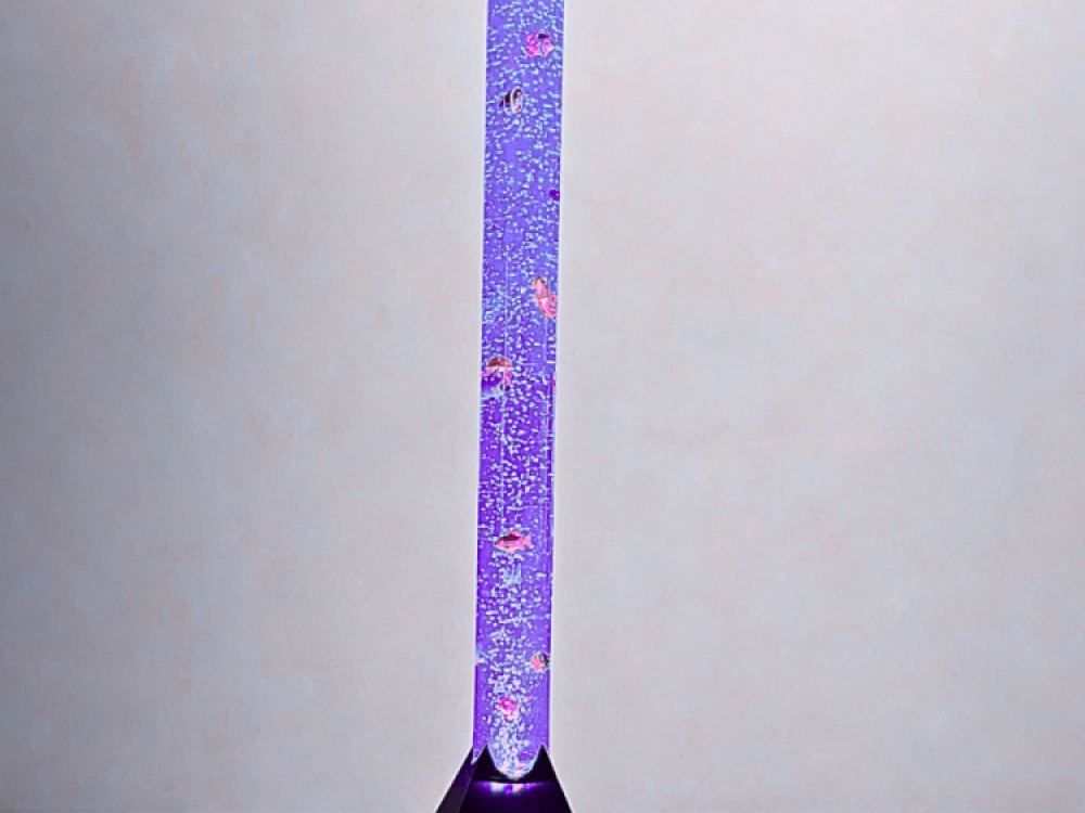 Bubble Tube 120cm with Remote (Round with Black Square Base)