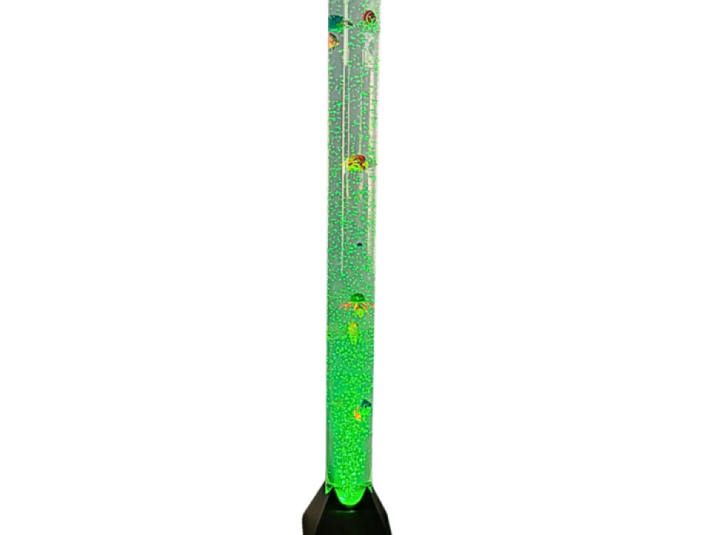 Bubble Tube 120cm with Remote (Round with Black Square Base)