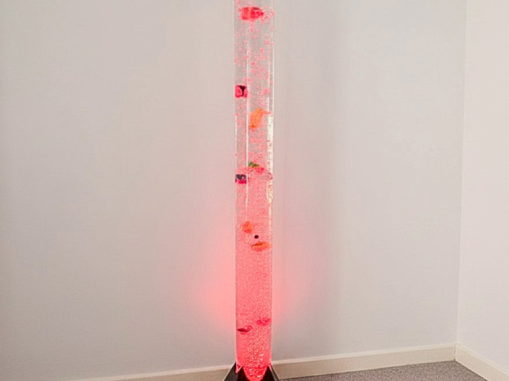 Bubble Tube 120cm with Remote (Round with Black Square Base)