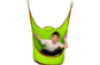 Green tent. Terapeutic swing