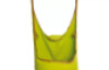 Green tent. Terapeutic swing