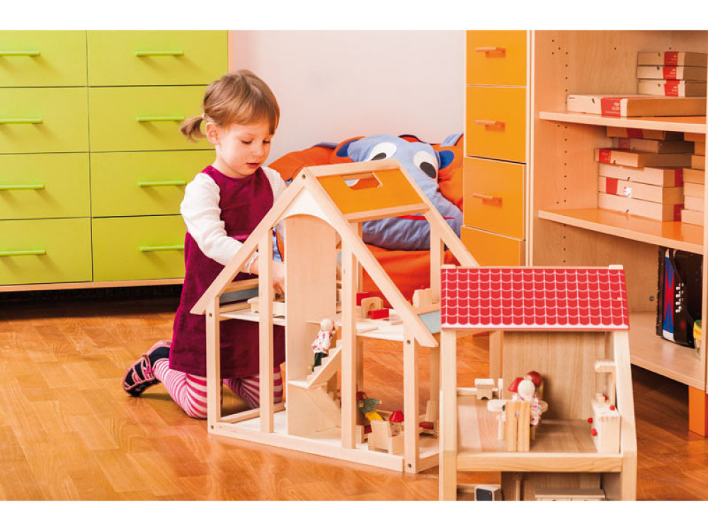 Frame wooden doll house