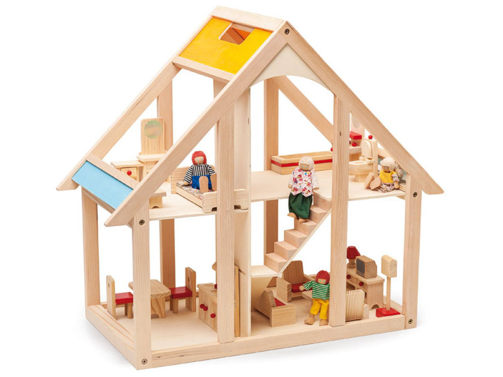 Frame wooden doll house