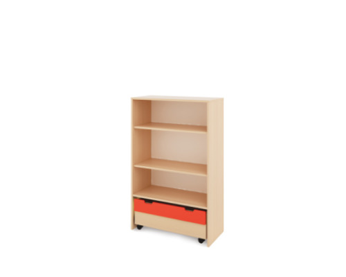 Storage Unit XL with shelves + containers - Red