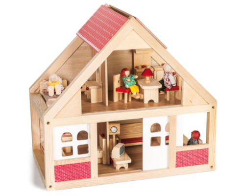 Wooden doll house