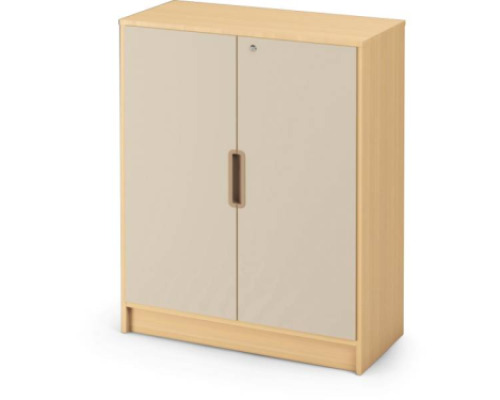Storage Unit 92 with shelves and doors + lock - Sand - S