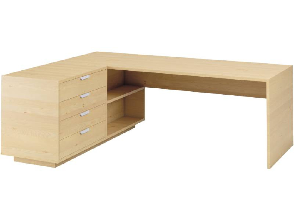 Headmaster s desk with drawers - birch. Exclusive