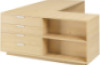Headmaster s desk with drawers - birch. Exclusive