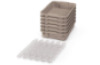 Small plastic containers with runners - eco beige - 06