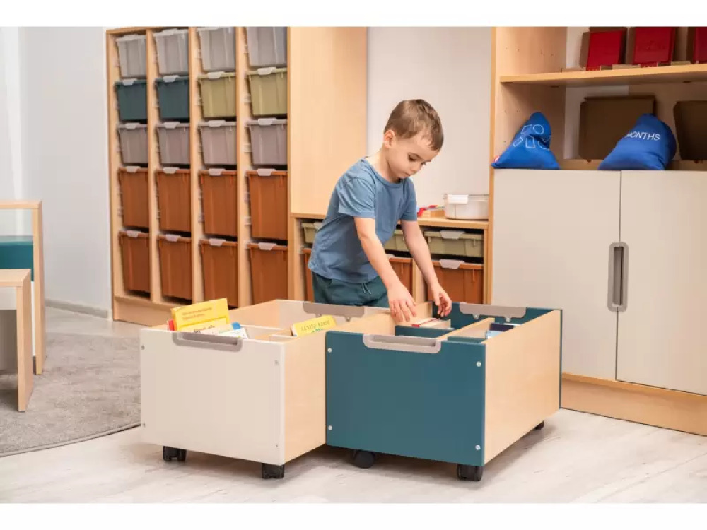 Mobile bookcase - Avocado