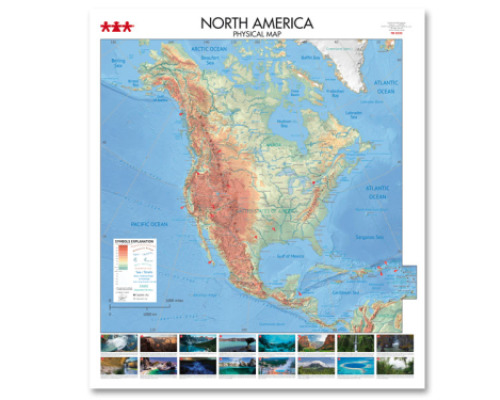 North America. Physical Map