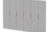 Doors with handle for cloakroom Vita 6 - Grey