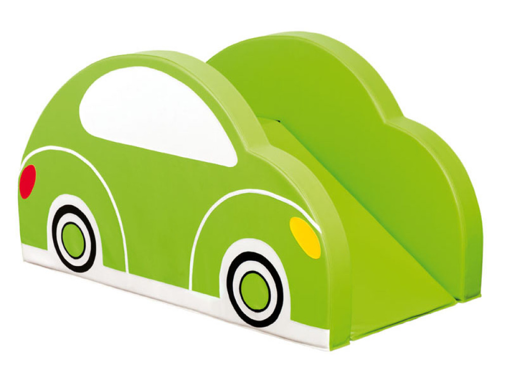 Green Beetle. Foam obstacle course with slide