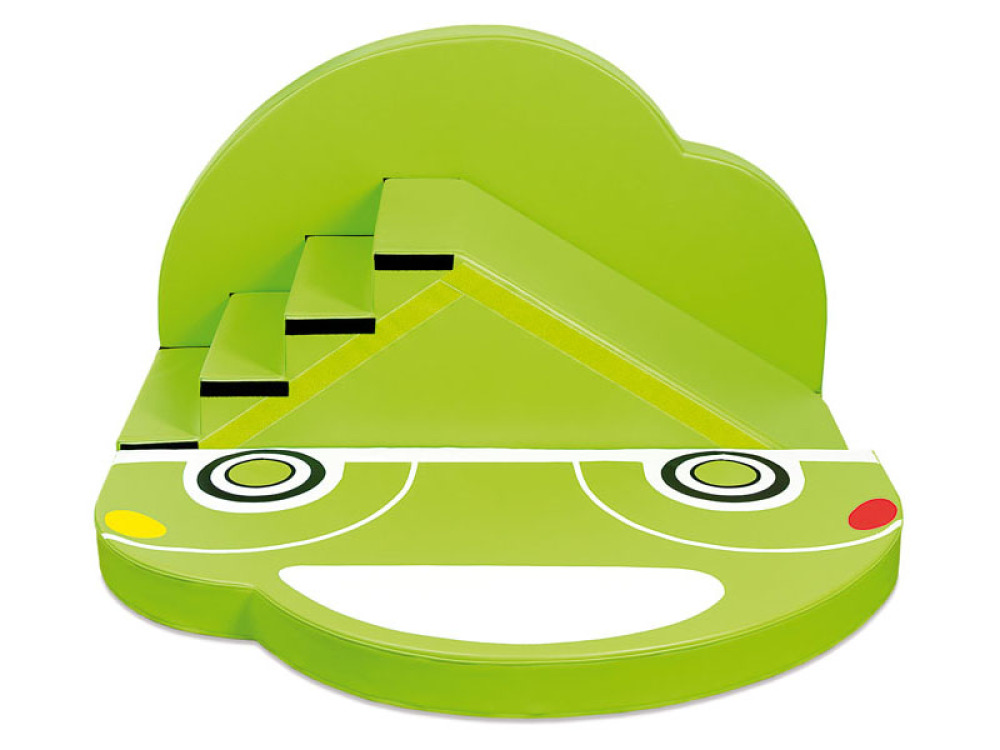 Green Beetle. Foam obstacle course with slide